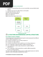 5.3 Factors Determining Capital Structure