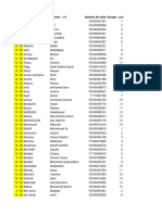 Score Nom - بقللا Prénom - مسلإا Numéro de carte d'étudiant - بلاطلا ةقاطب مقر Groupe - جوفلا