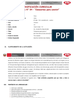 PLANIFICACIÓN CURRICULAR - Exp - N°04