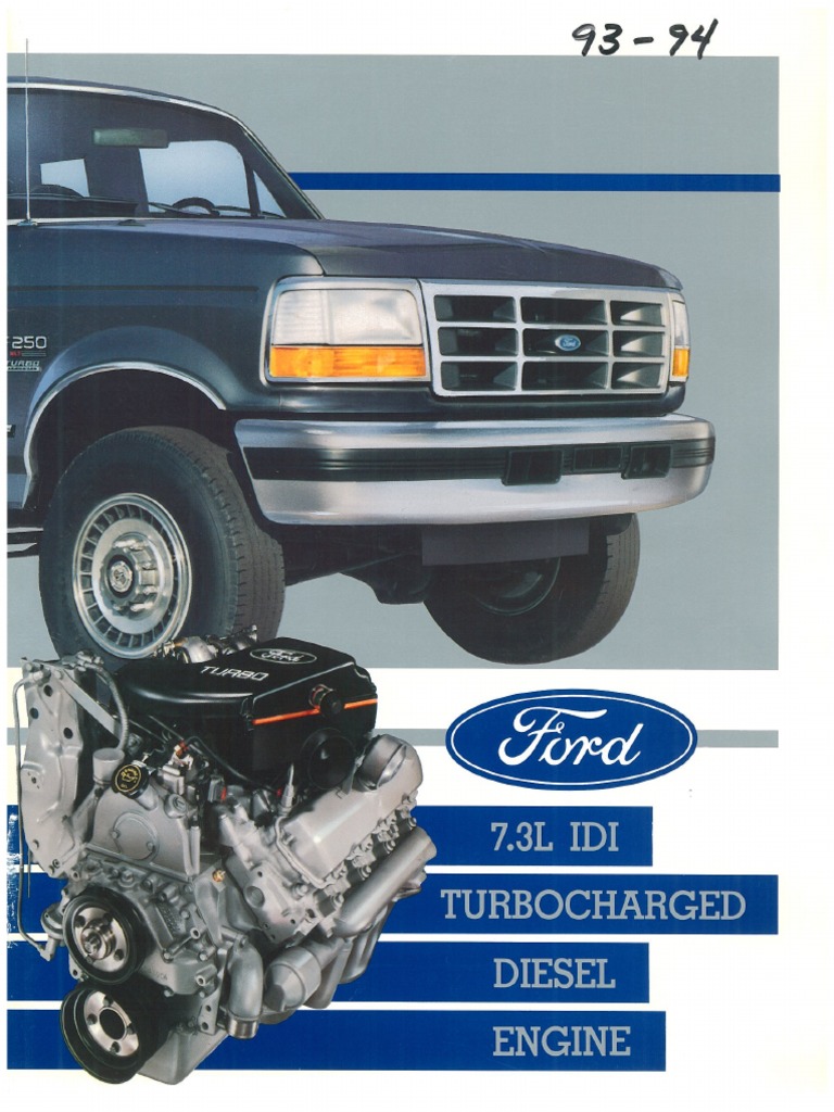 93 94 7.3 IDI Turbocharged Diesel Engine | PDF