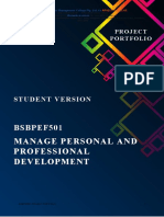 BSBPEF501 Project Portfolio - With Answers