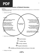 R C D O E 4 D'S: Review of Related Literature