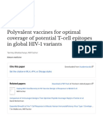 Polyvalent Vaccines For Optimal Coverage of Potential T-Cell Epitopes in Global HIV-1 Variants