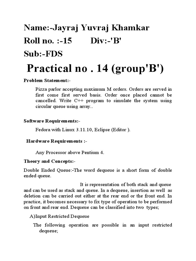 Pizza Order Management System in C++ | PDF | Queue (Abstract Data Type ...