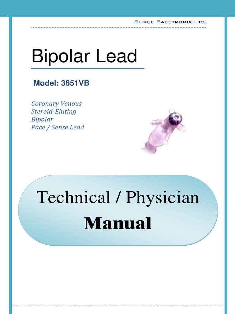 Bipolar Lead Manual 2017 PDF Artificial Cardiac Pacemaker