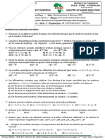 TD - Structure Des Entités Chimique-Classe - Prepa 2 - Série 1 - 2021-2022