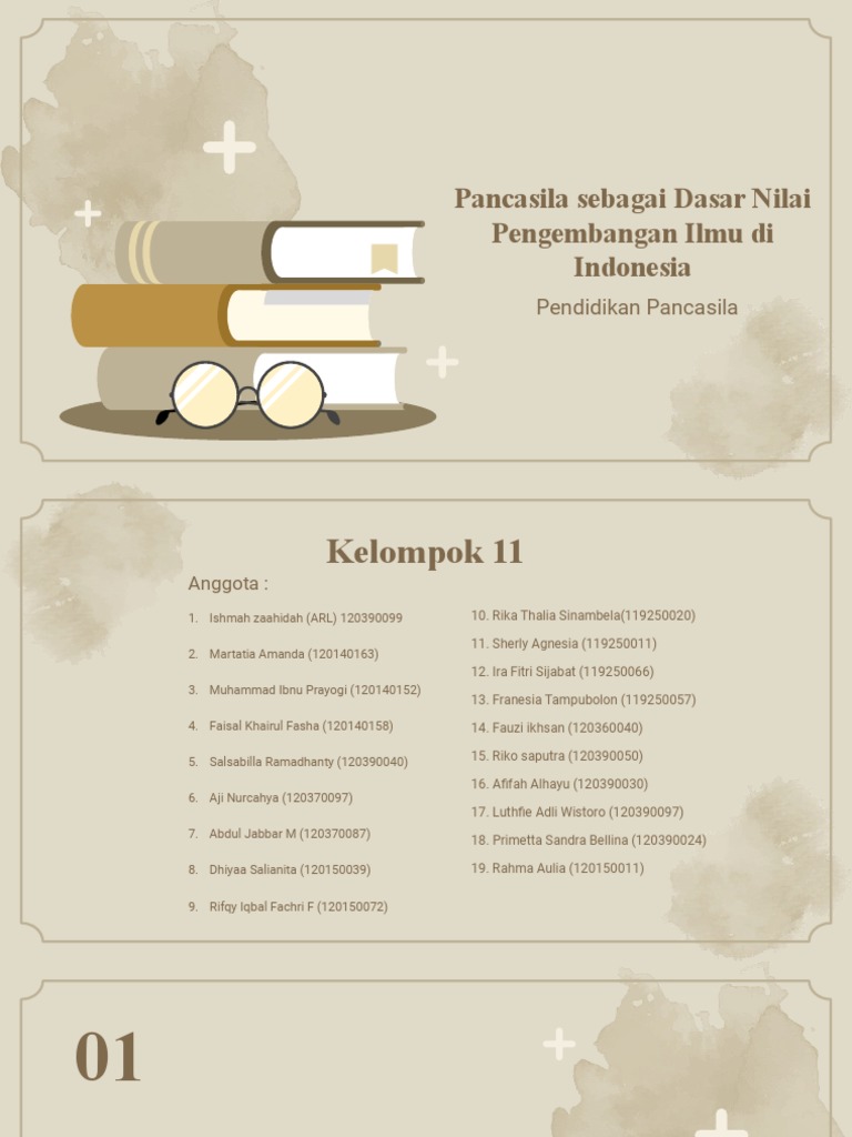 Pancasila Sebagai Dasar Nilai Pengembangan Ilmu Di Indonesia - Kelompok ...
