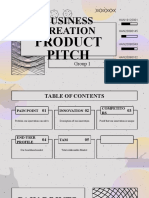 Business Creation: Product Pitch
