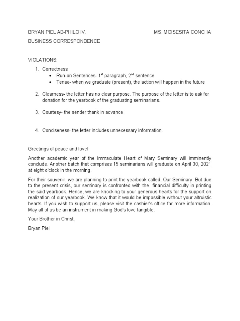 LETTER | PDF