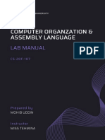Computer Organzation & Assembly Language: Lab Manual