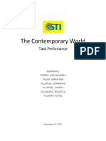 The Contemporary World: Task Performance