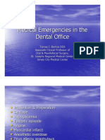 Medical Emergencies in The Dental Office