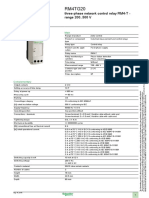 3-Phase Network Control Relay RM4-T Product Data Sheet