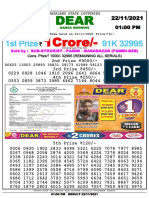 Nagaland State Lotteries 52nd Draw Results