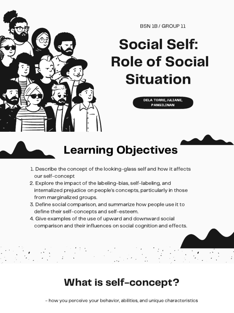 Social Self Role of Social Situation PDF Self Concept Self