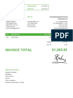 Invoice Total $1,285.92: Invoice # Invoice Date P.O.# Due Date