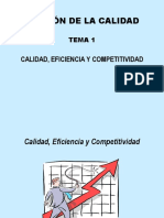 Tema 1 - Calidad, Eficiencia y Competitividad