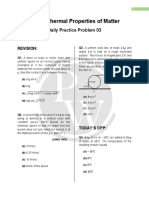 Ch-13 Thermal Properties of Matter: Daily Practice Problem 03