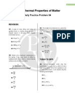 Ch-13 Thermal Properties of Matter: Daily Practice Problem 04