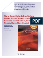 Effectiveness of A Standardized Equine-Assisted Therapy Program For Children With Autism Spectrum Disorder