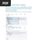 Solution Manager 7.2 Installation