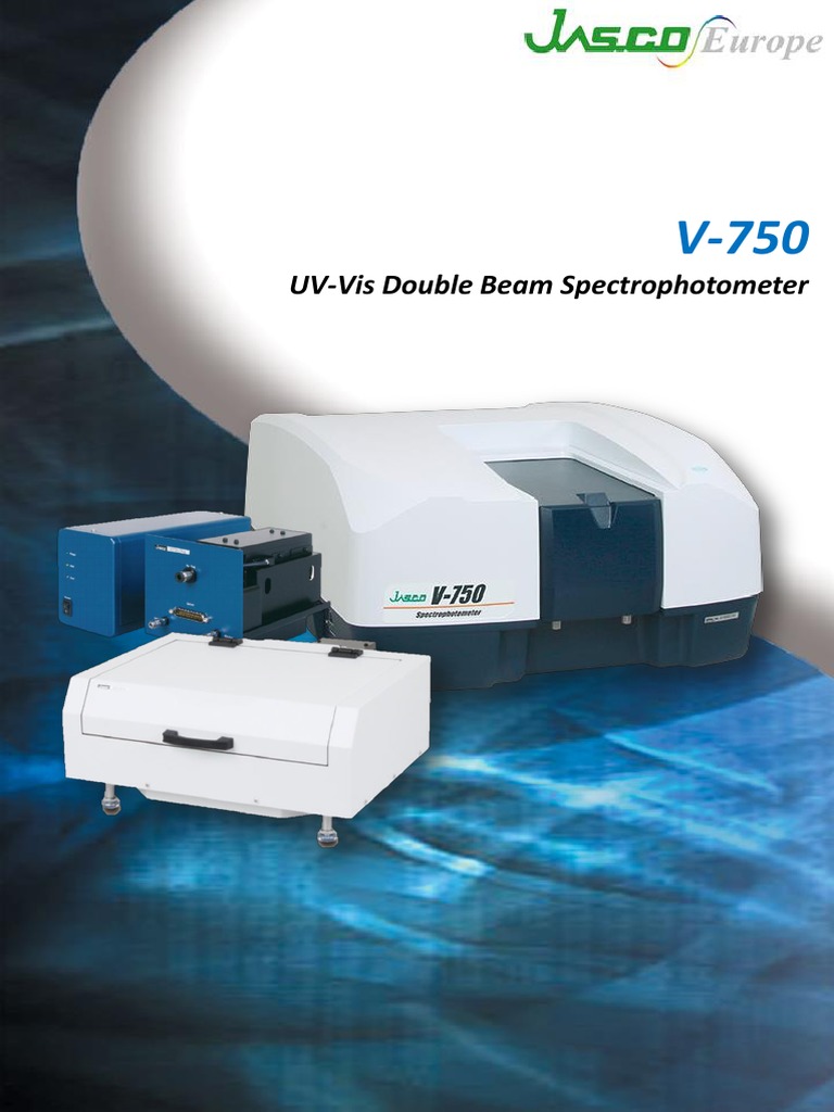 Brochure, Jasco V750 UVVis Double Beam Spectrophotometer PDF High