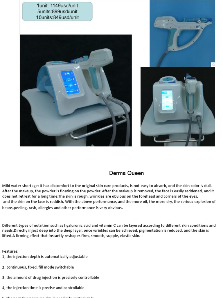 Derma Queen Skin Care Device Deeply Hydrates & Reduces Wrinkles | PDF