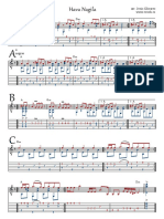 Hava Nagila Partitura Score Tab Jesus Olivares Evoeh Guitarra Solista