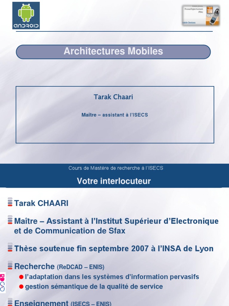 Introduction à la programmation Android | PDF | Android (Système d ...