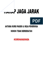 Harap Jaga Jarak