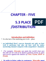 Chapter - Five 5.3 PLACE /distribution