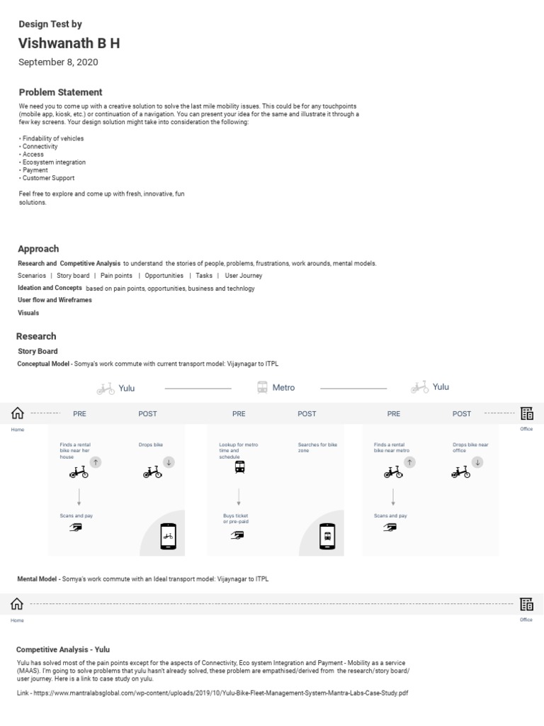 Mobility Case Study PDF Service Industries Transport