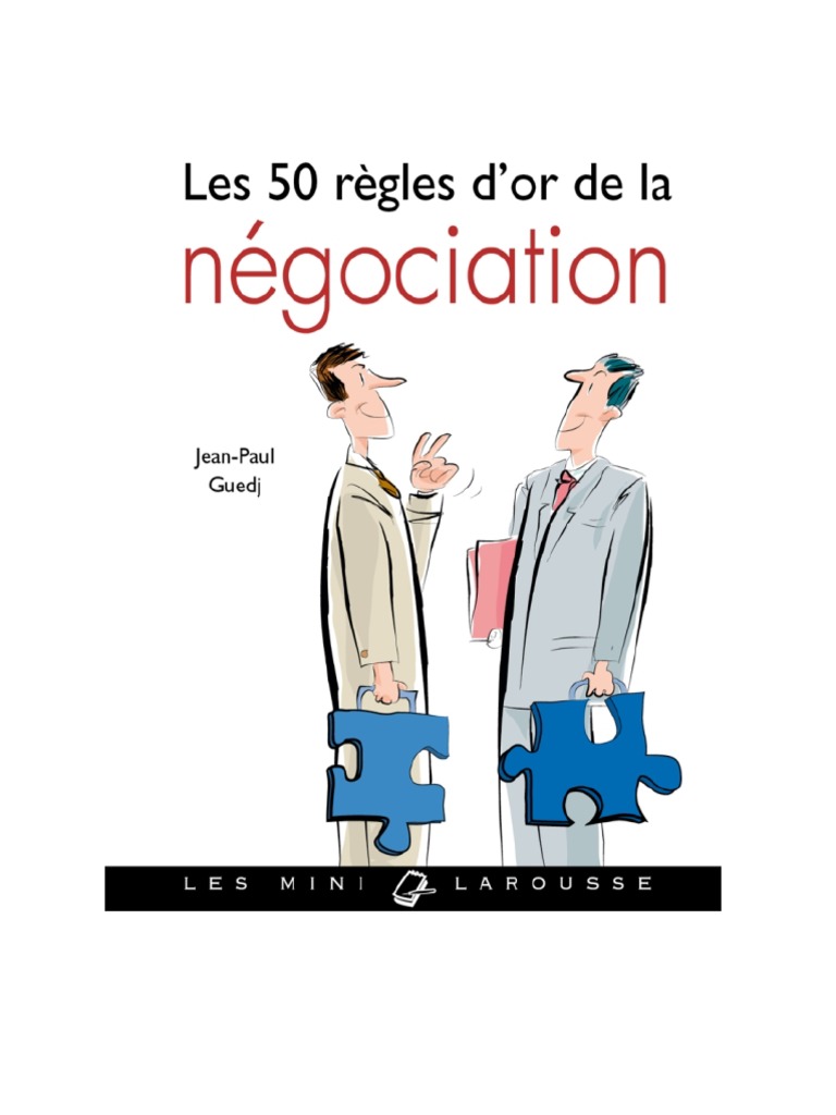 Les 50 Règles D or De La Négociation Pdf Gratuit