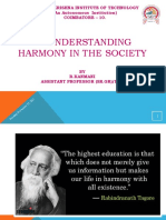 Understanding Harmony in The Society