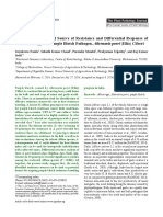 Identification of Novel Source of Resistance and Differential Response of