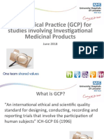 Good Clinical Practice (GCP) For Studies Involving Investigational Medicinal Products