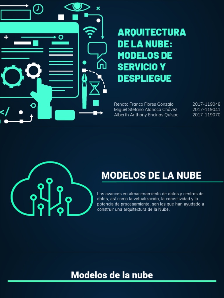 Modelos de Nube: Servicio y Despliegue | PDF | Computación en la nube ...