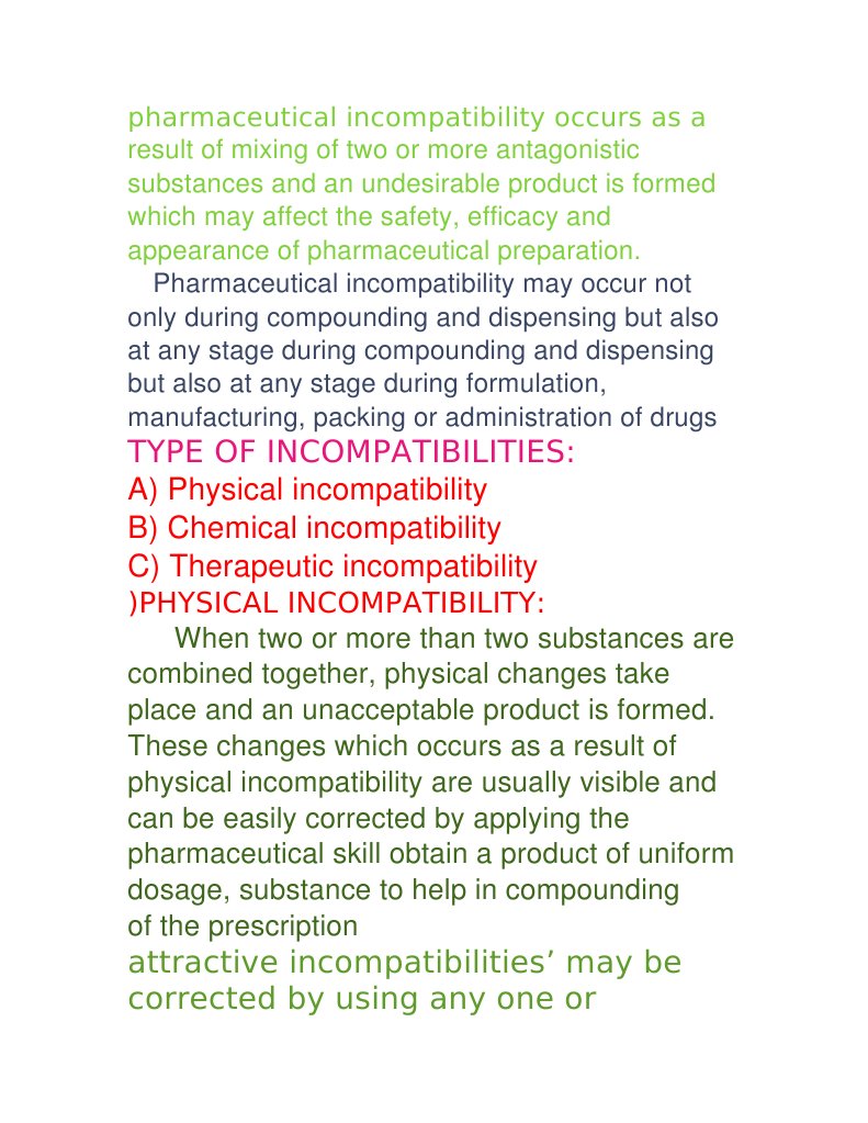 Understanding Pharmaceutical Incompatibilities | PDF | Self-Improvement