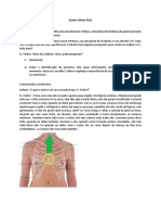 Exame clínico final - Anamnese e exame físico detalhado de Sr. Pedro, 55 anos