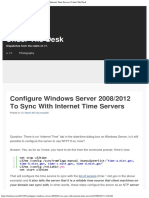 Configurar Servidor Horario en Windows 2008 y 2012 Por Consola