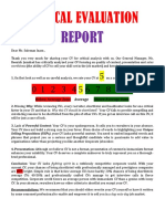 Suleman Inam - Evaluation Report