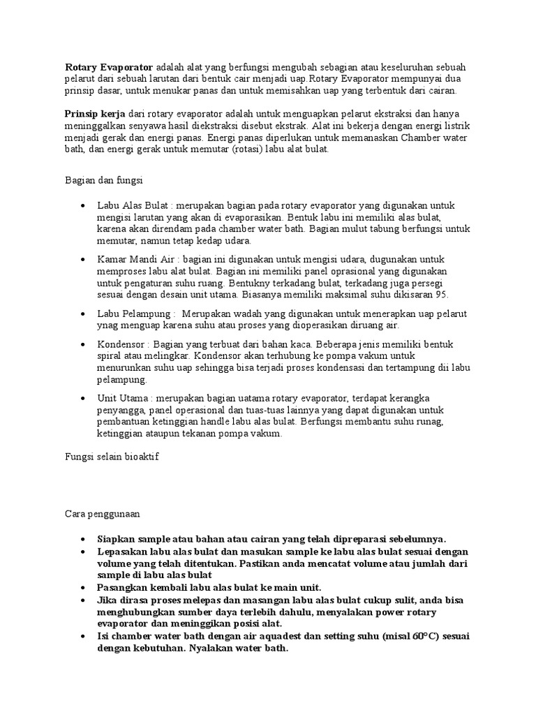 Rotary Evaporator PDF