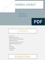 Geothermal Energy: Md. Younus 18C51A0318