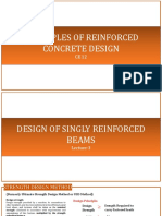 Reinforced concrete beam design principles