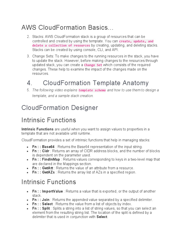 AWS CloudFormation Basics Overview | PDF | Hypertext Transfer Protocol ...