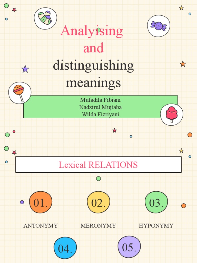 Analyising and Distinguishing Meanings | PDF | Interpretation ...