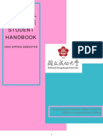 Ncku Int'L Exchange Student Handbook: 2020 Spring Semester