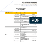 Jadwal Pelatihan K3RS