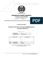 IK Perawatan Kulit Berjerawat Secara Manual