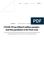 COVID-19 Has Killed 5 Million People-And The Pandemic Is Far From Over